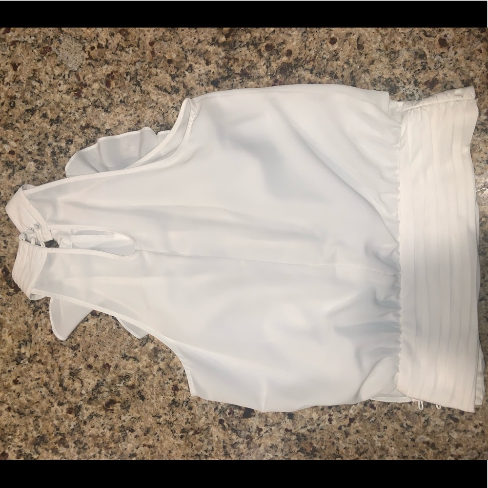 white tank top blouse - Picture 3 of 3